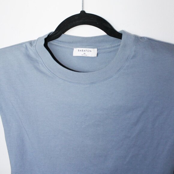 Babaton Shoulder Pad Tank ~ XS ~ 2021 ~ Muted Blue Grey - Picture 5 of 7